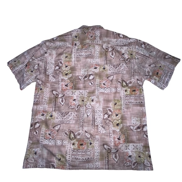 Campia Moda Men’s XL Pink Floral Hawaiian Button Down Shirt - Picture 8 of 9